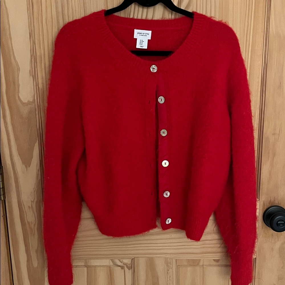 Song of Style Bold Red Cardigan
